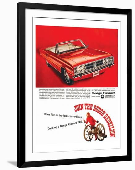 Join the Dodge Rebellion-null-Framed Art Print