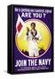 Join the Navy, c.1914-null-Framed Stretched Canvas