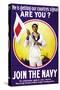 Join the Navy, c.1914-null-Stretched Canvas