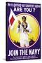 Join the Navy, c.1914-null-Stretched Canvas