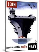 Join the Navy, Modern Mobile Mighty-null-Mounted Giclee Print