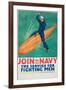 "Join the Navy: the Service For Fighting Men", 1917-Richard Fayerweather Babcock-Framed Giclee Print