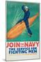 "Join the Navy: the Service For Fighting Men", 1917-Richard Fayerweather Babcock-Mounted Giclee Print