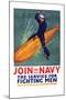 Join the Navy, the Service for Fighting Men, c.1917-Richard Fayerweather Babcock-Mounted Art Print