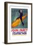 Join the Navy, the Service for Fighting Men, c.1917-Richard Fayerweather Babcock-Framed Art Print