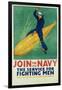 Join the Navy - the Service for Fighting Men Poster-R.F. Babcock-Framed Giclee Print