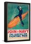 Join the Navy War Propaganda Vintage Ad Poster Print-null-Framed Poster