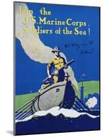 Join the U.S. Marine Corps. Recruiting Poster-null-Mounted Giclee Print