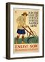 Join the United States School Garden Army - Enlist Now, 1918-Edward Penfield-Framed Giclee Print