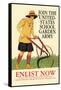 Join the United States School Garden Army-Edward Penfield-Framed Stretched Canvas