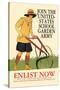 Join the United States School Garden Army-Edward Penfield-Stretched Canvas