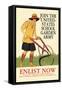 Join the United States School Garden Army-Edward Penfield-Framed Stretched Canvas