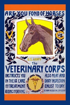 Schreck 2 NEW Horse Art Postcards Join Veterinary Corps US Army Artist Horst S 