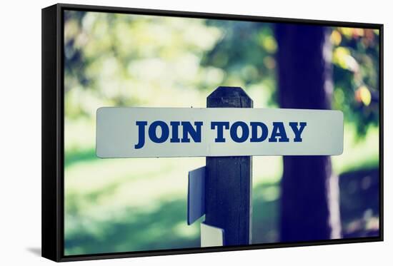 Join Today Sign-Gajus-Framed Stretched Canvas