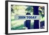 Join Today Sign-Gajus-Framed Photographic Print