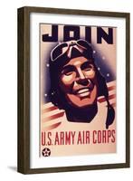 Join U.S. Army Air Corps, 1943-null-Framed Giclee Print