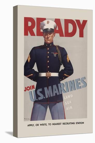 Join U.S. Marines-Sundblom-Stretched Canvas