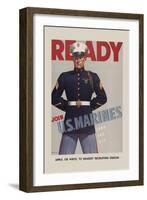 Join U.S. Marines-Sundblom-Framed Art Print