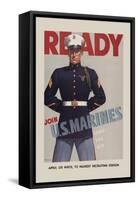 Join U.S. Marines-Sundblom-Framed Stretched Canvas