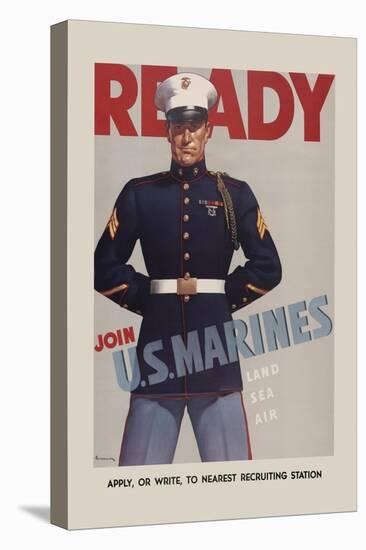 Join U.S. Marines-Sundblom-Stretched Canvas