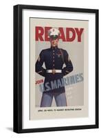 Join U.S. Marines-Sundblom-Framed Art Print