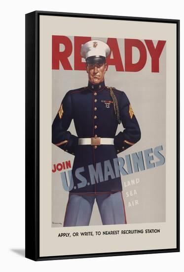 Join U.S. Marines-Sundblom-Framed Stretched Canvas