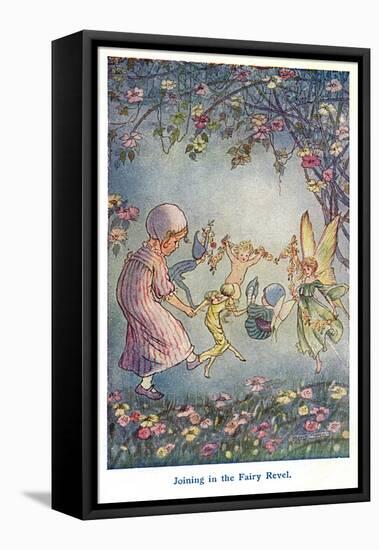 Joining in the Fairy Revel-Hilda T. Miller-Framed Stretched Canvas