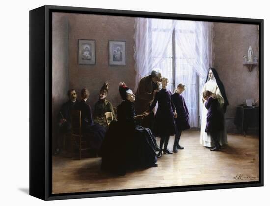 Joining the Convent-Jeanne Rongier-Framed Stretched Canvas