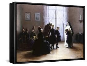 Joining the Convent-Jeanne Rongier-Framed Stretched Canvas