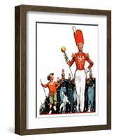 "Joining the Parade,"April 18, 1936-James C. McKell-Framed Giclee Print