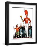 "Joining the Parade,"April 18, 1936-James C. McKell-Framed Giclee Print