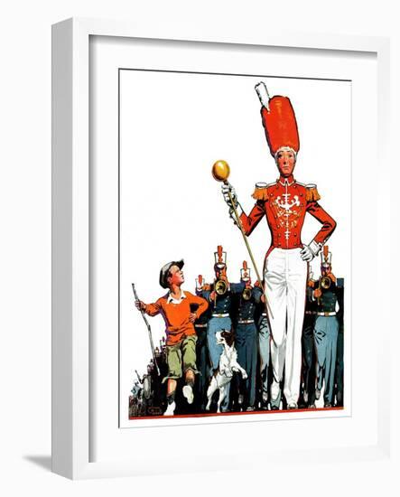 "Joining the Parade,"April 18, 1936-James C. McKell-Framed Giclee Print