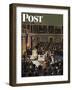 "Joint Session of Congress," Saturday Evening Post Cover, January 7, 1950-John Falter-Framed Giclee Print