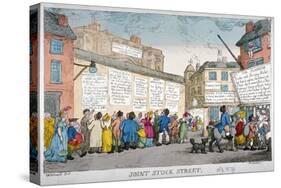 Joint Stock Street, 1809-George Moutard Woodward-Stretched Canvas