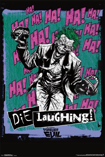 Joker - Die Laughing-null-Lamina Framed Poster