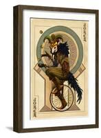 Joker - Playing Card-Lantern Press-Framed Art Print