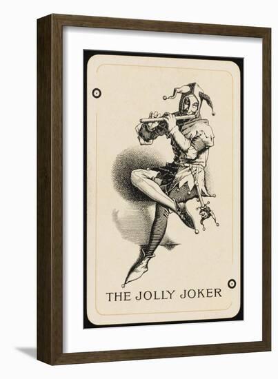 Joker Playing Card-null-Framed Art Print