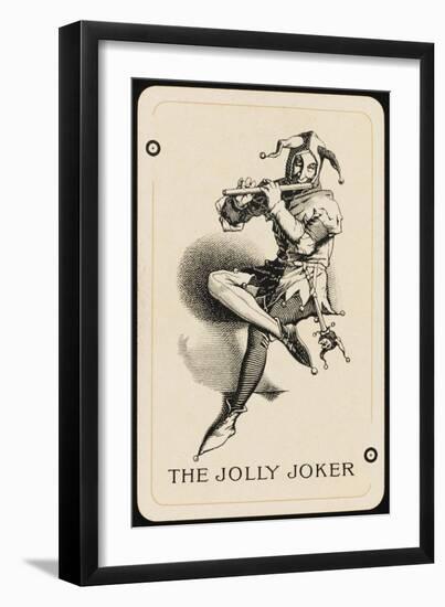 Joker Playing Card-null-Framed Art Print