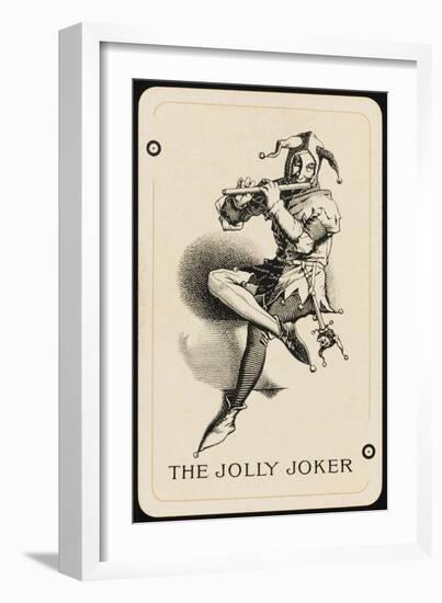 Joker Playing Card-null-Framed Art Print