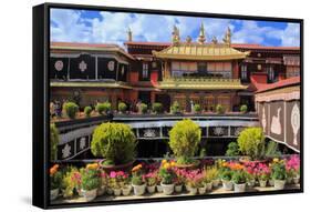 Jokhang Temple, Lhasa, Tibet, China-Ivan Vdovin-Framed Stretched Canvas