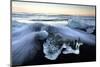 Jokulsa Beach at Sunrise, on the Edge of the Vatnajokull National Park, South Iceland-Lee Frost-Mounted Photographic Print