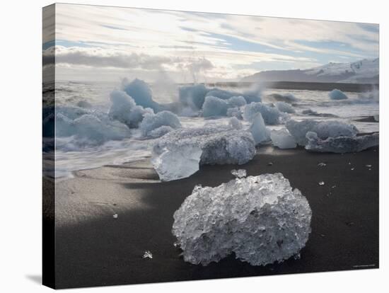 Jokulsarlon Glacial Lagoon, Iceland-Peter Adams-Stretched Canvas