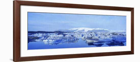 Jokulsarlon Glacial Lagoon, Vatnajokull Ice Cap, South Iceland, Iceland, Polar Regions-Simon Harris-Framed Photographic Print