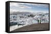 Jokulsarlon Glacier Lagoon, Iceland, Polar Regions-Michael-Framed Stretched Canvas