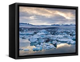 Jokulsarlon, South Iceland, Iceland, Polar Regions-Ben Pipe-Framed Stretched Canvas