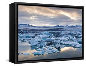 Jokulsarlon, South Iceland, Iceland, Polar Regions-Ben Pipe-Framed Stretched Canvas