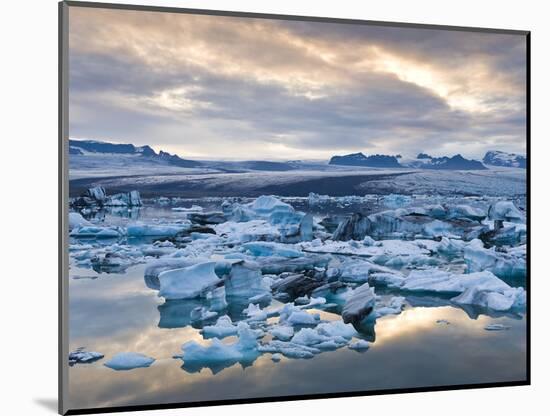 Jokulsarlon, South Iceland, Iceland, Polar Regions-Ben Pipe-Mounted Photographic Print