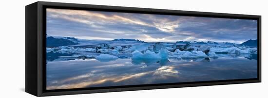 Jokulsarlon, South Iceland, Polar Regions-Ben Pipe-Framed Stretched Canvas