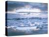 Jokuslarlon Glacial Lagoon, Vatnajokull Ice-Cap, Iceland, Polar Regions-Simon Harris-Stretched Canvas