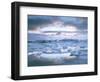 Jokuslarlon Glacial Lagoon, Vatnajokull Ice-Cap, Iceland, Polar Regions-Simon Harris-Framed Photographic Print